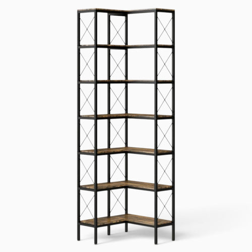 Core Packaging 6 Tier L Shaped Bookshelf