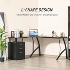 Core Packaging L Shaped Desk with Storage