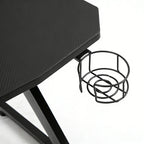 Core Packaging Gaming Desk with Cup Holder, Headphone Hook, Adjustable Feet and Cable Organiser