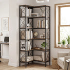 Core Packaging 6 Tier L Shaped Bookshelf