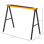 Core Packaging Folding Metal Saw Horse (2 Units)