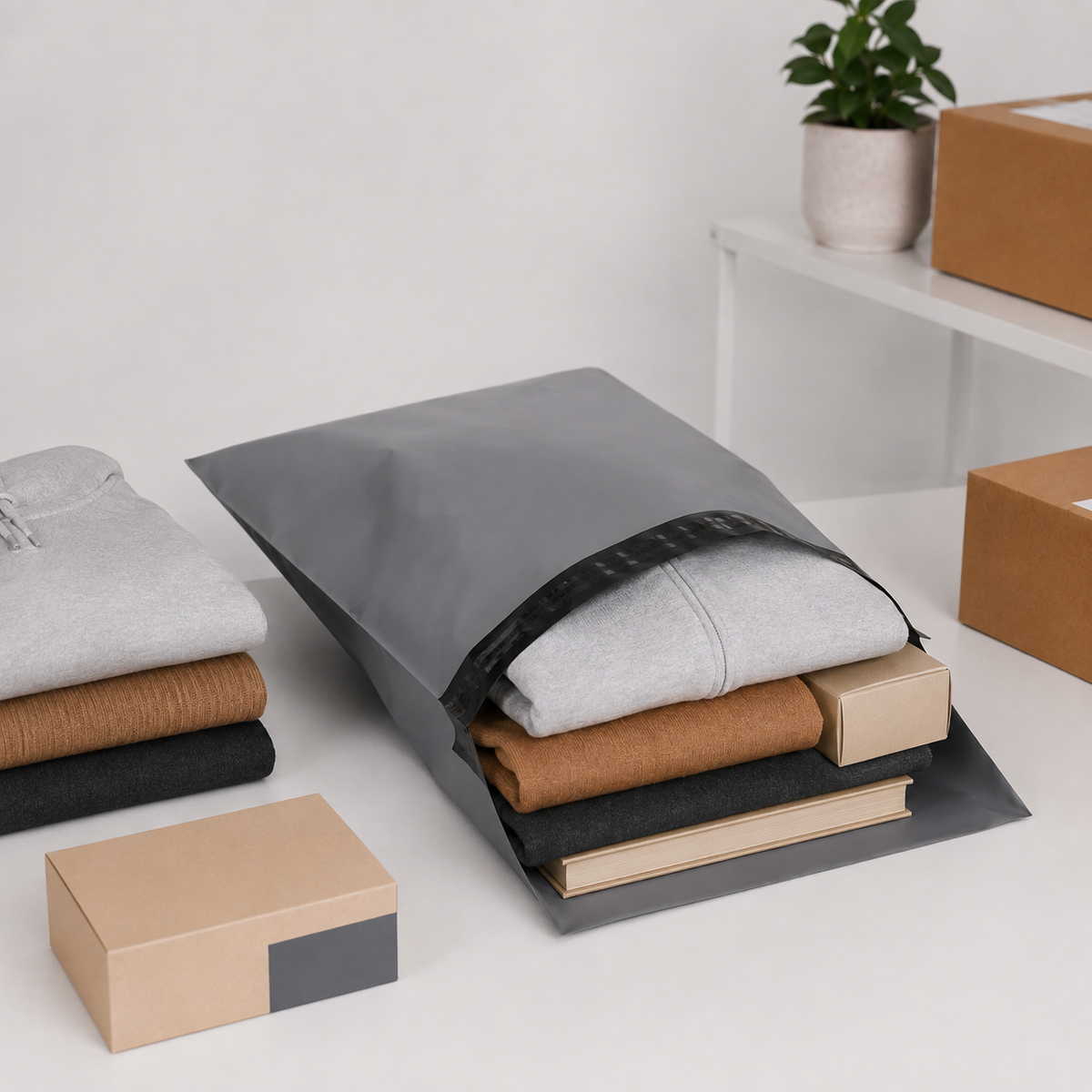 Core Packaging Ecommerce Mailing Bags (Grey)