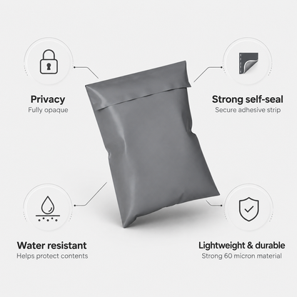 Core Packaging Ecommerce Mailing Bags (Grey)