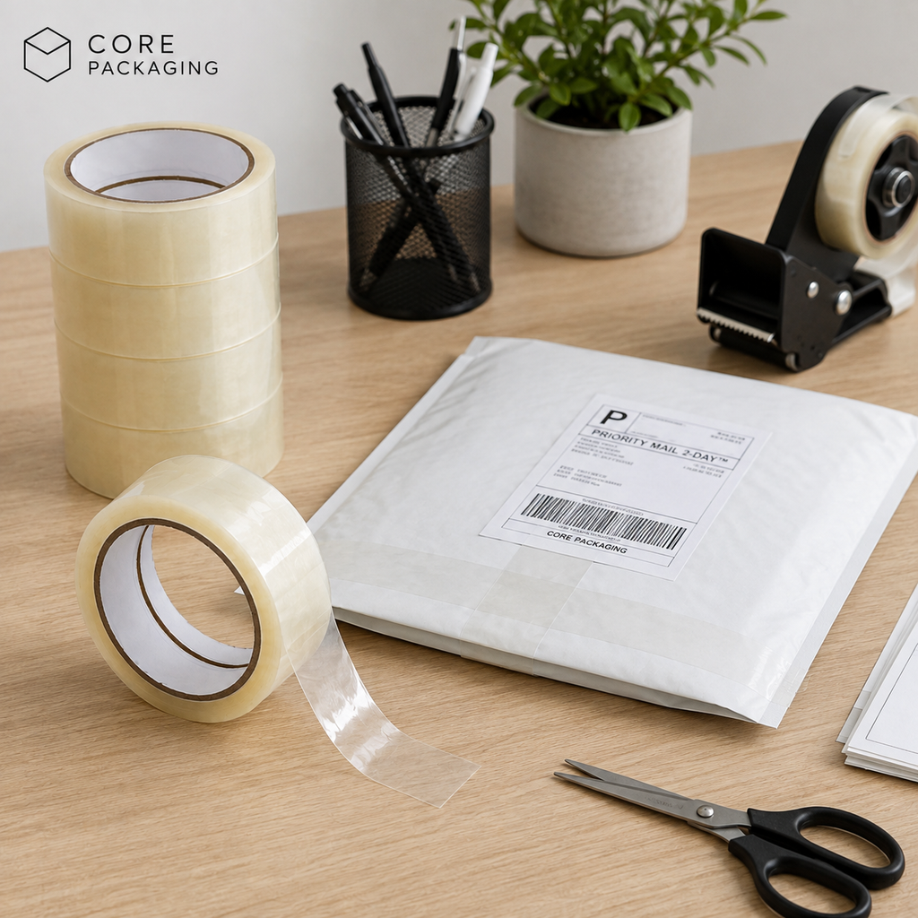 Core Packaging 24mm Parcel Tape (Cellotape)