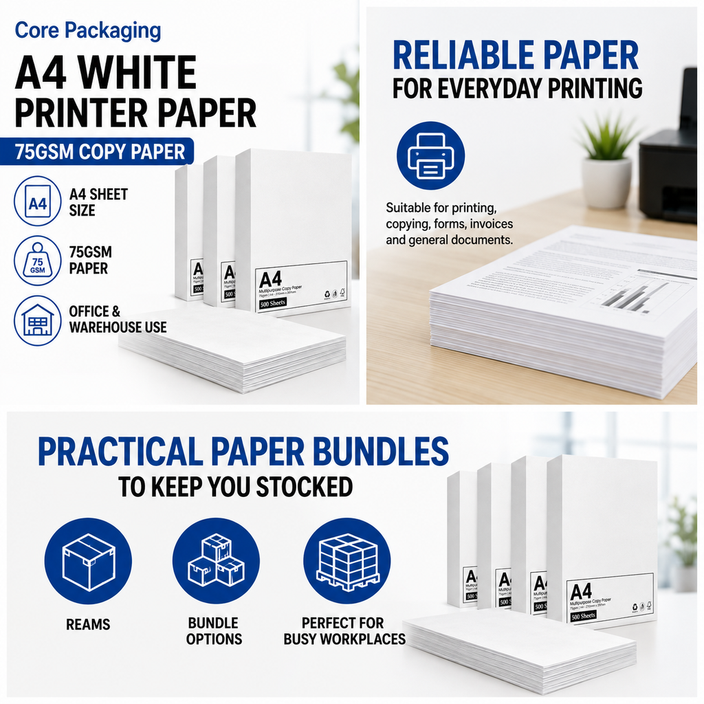 Core Packaging A4 Printer Paper (75 GSM)