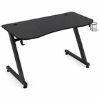 Core Packaging Gaming Desk with Cup Holder, Headphone Hook, Adjustable Feet and Cable Organiser