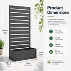 Core Packaging Garden Planter with Trellis