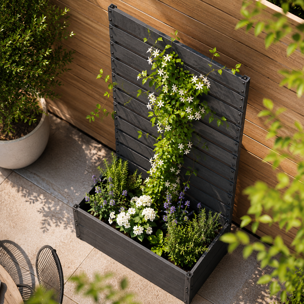Core Packaging Garden Planter with Trellis