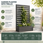 Core Packaging Garden Planter with Trellis