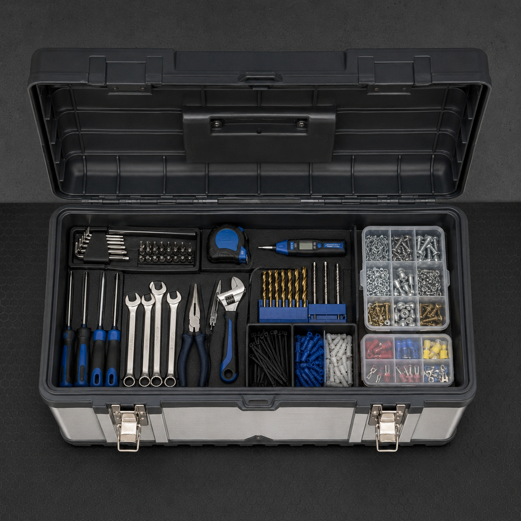 Core Packaging Stainless Steel Toolbox Set (3 Piece Set)