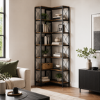 Core Packaging 6 Tier L Shaped Bookshelf