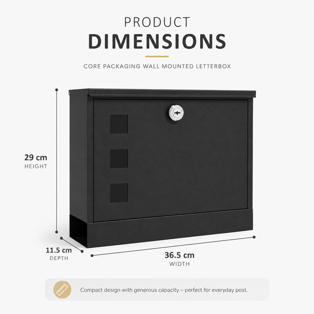 Core Packaging Wall Mounted Letterbox