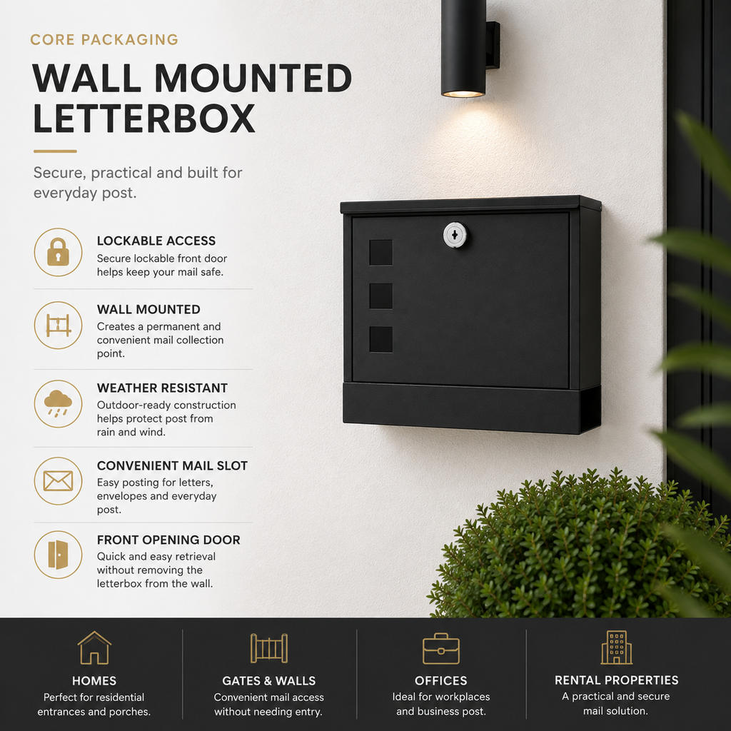 Core Packaging Wall Mounted Letterbox
