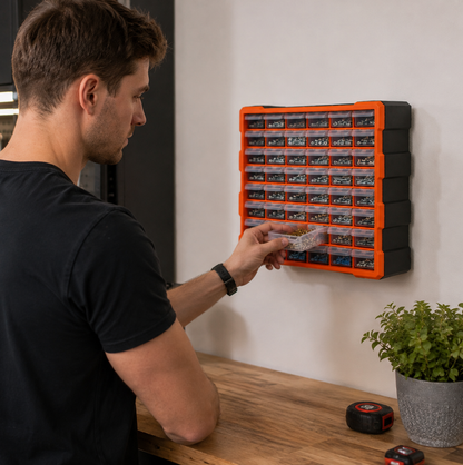 Core Packaging Wall Mounted Bolt Storage Cabinet
