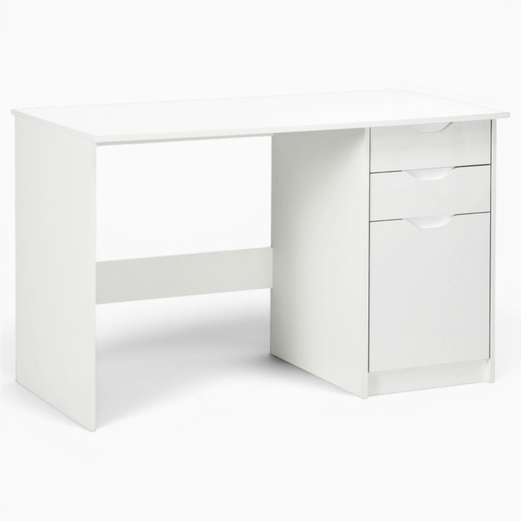 Computer Desk with Drawers 120cm x 60cm (White)