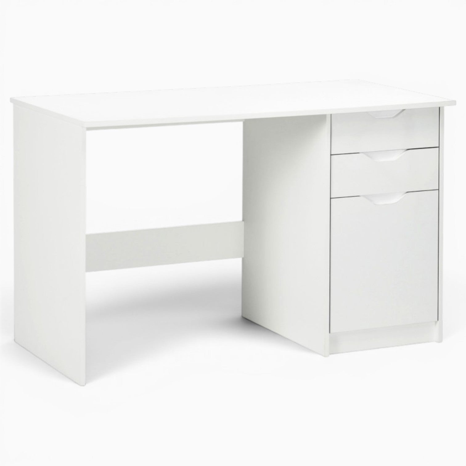 Computer Desk with Drawers 120cm x 60cm (White)