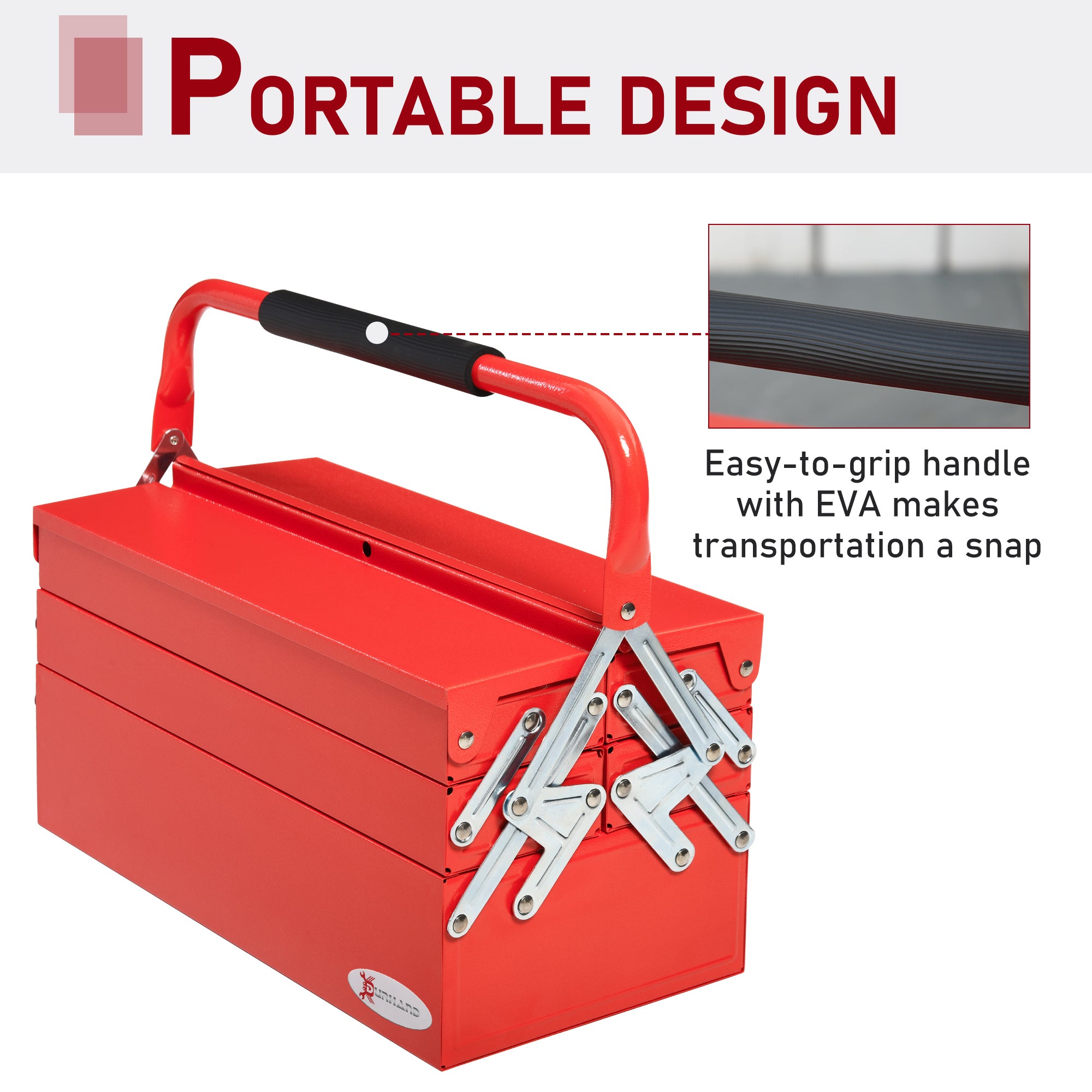 Core Packaging Portable Metal Tool Box