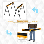 Core Packaging Folding Metal Saw Horse (2 Units)