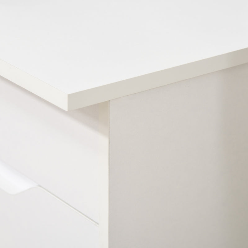 Computer Desk with Drawers 120cm x 60cm (White)