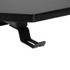 Core Packaging Gaming Desk with Cup Holder, Headphone Hook, Adjustable Feet and Cable Organiser