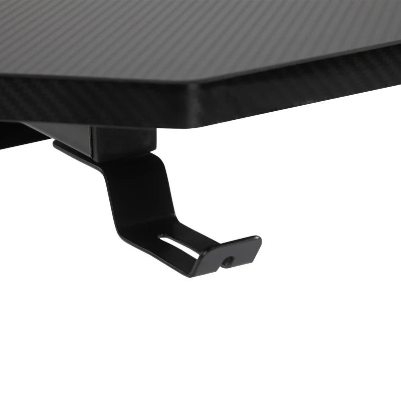 Core Packaging Gaming Desk with Cup Holder, Headphone Hook, Adjustable Feet and Cable Organiser