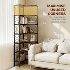 Core Packaging 6 Tier L Shaped Bookshelf