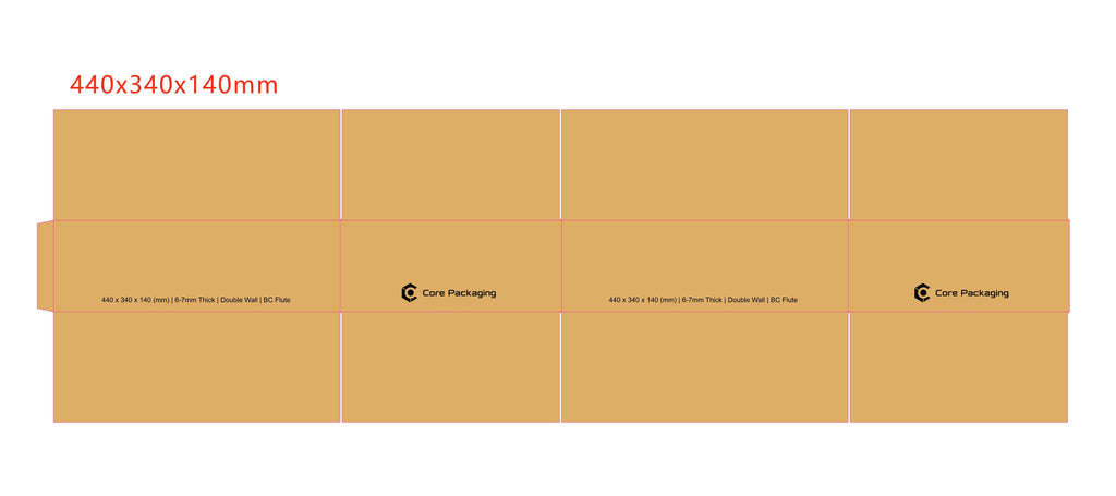 440x340x140 Cardboard Box (x10)