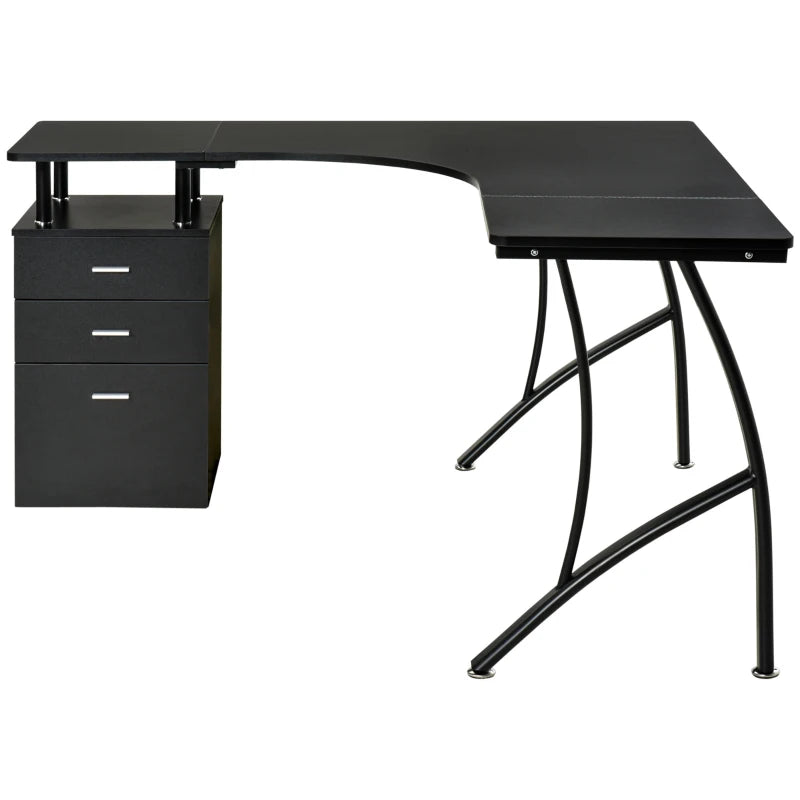 Core Packaging L Shaped Desk with Storage