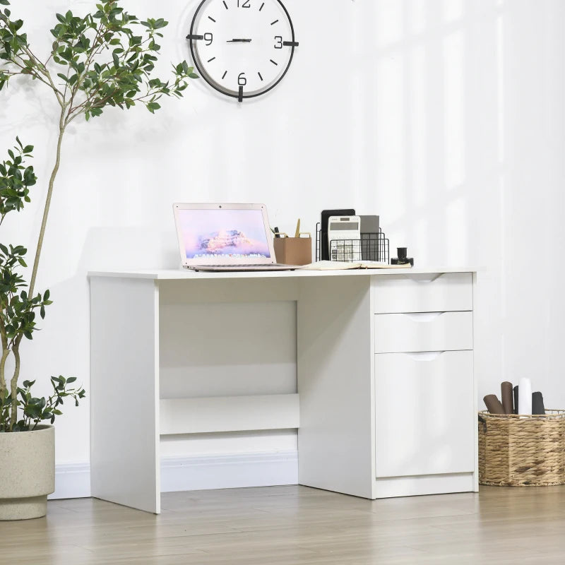 Computer Desk with Drawers 120cm x 60cm (White)