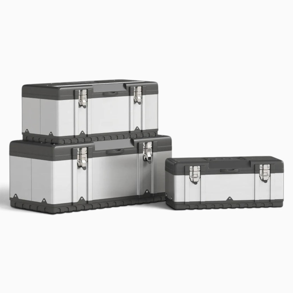 Core Packaging Stainless Steel Toolbox Set (3 Piece Set)