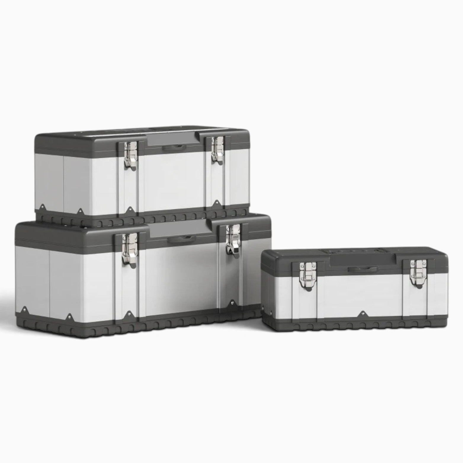 Core Packaging Stainless Steel Toolbox Set (3 Piece Set)