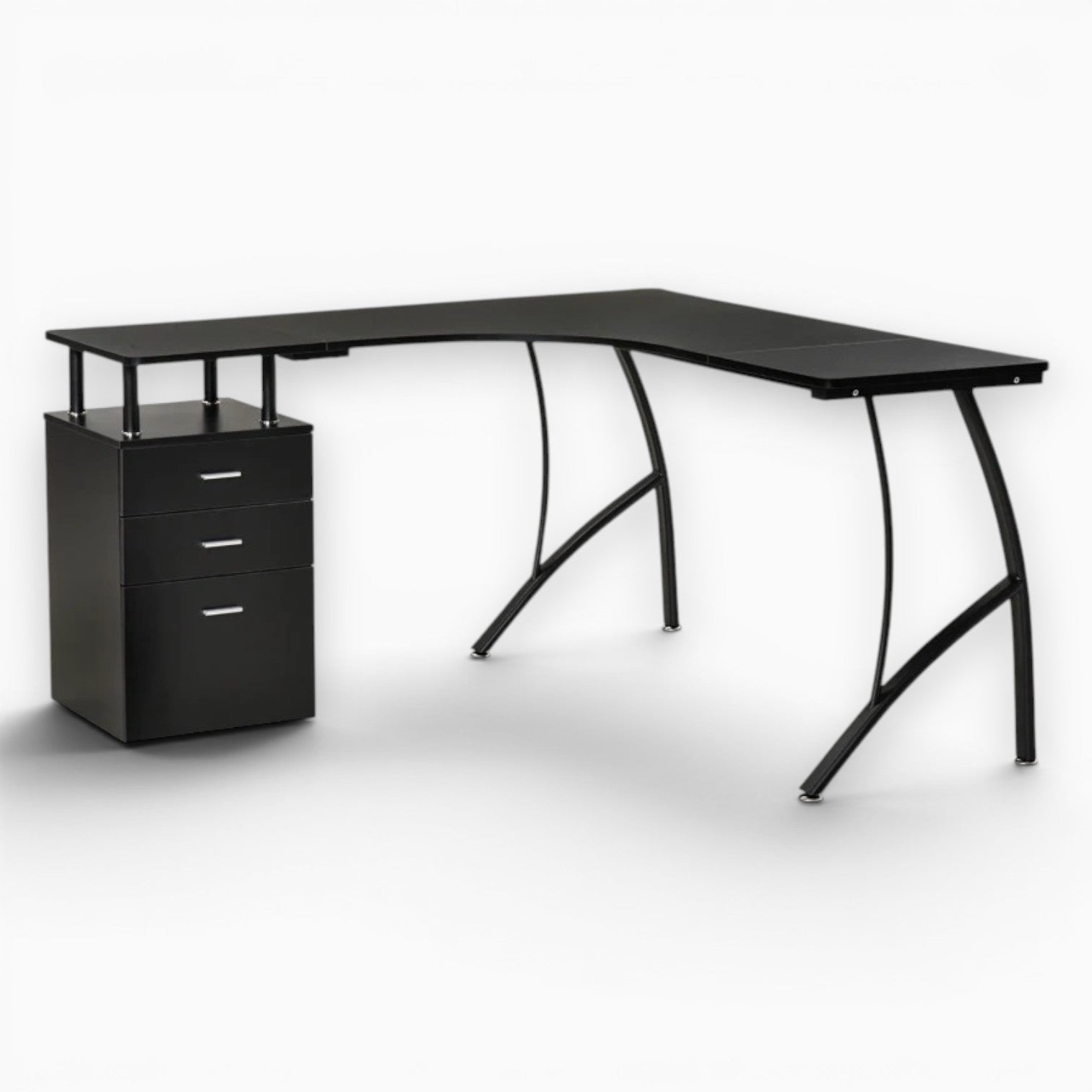 Core Packaging L Shaped Desk with Storage