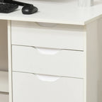Computer Desk with Drawers 120cm x 60cm (White)